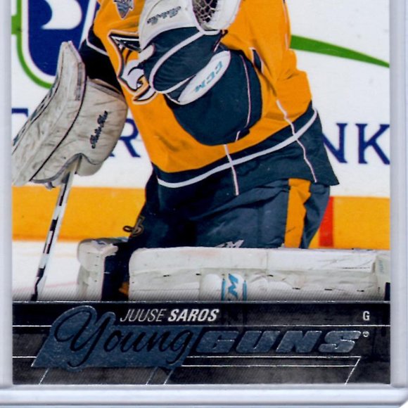 Juuse Saros Young Guns Upper Deck Rookie Card 2015/16 #464 Nashville Predators - Picture 4 of 4